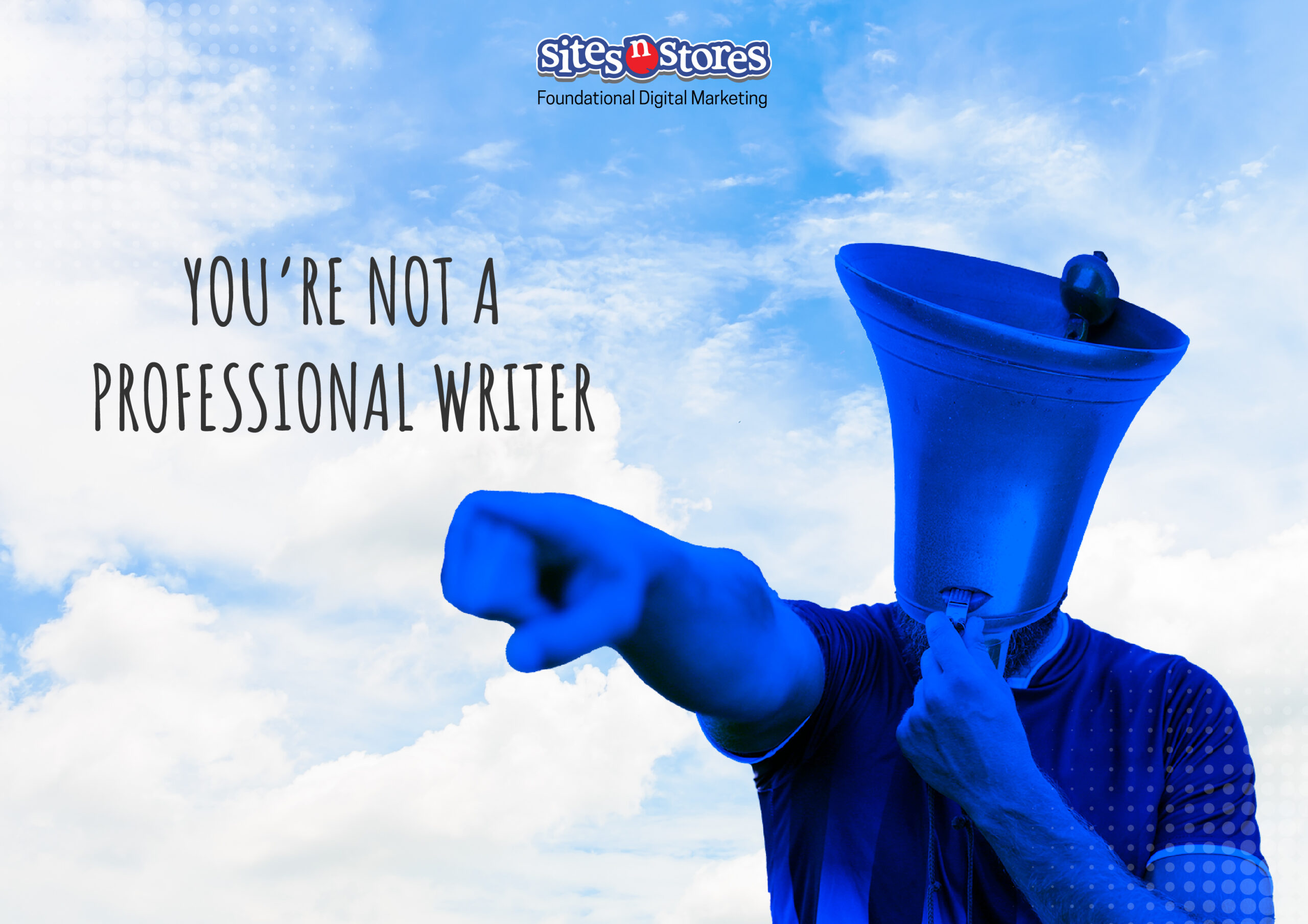 You’re Not A Professional Writer You’re Not A Professional Writer