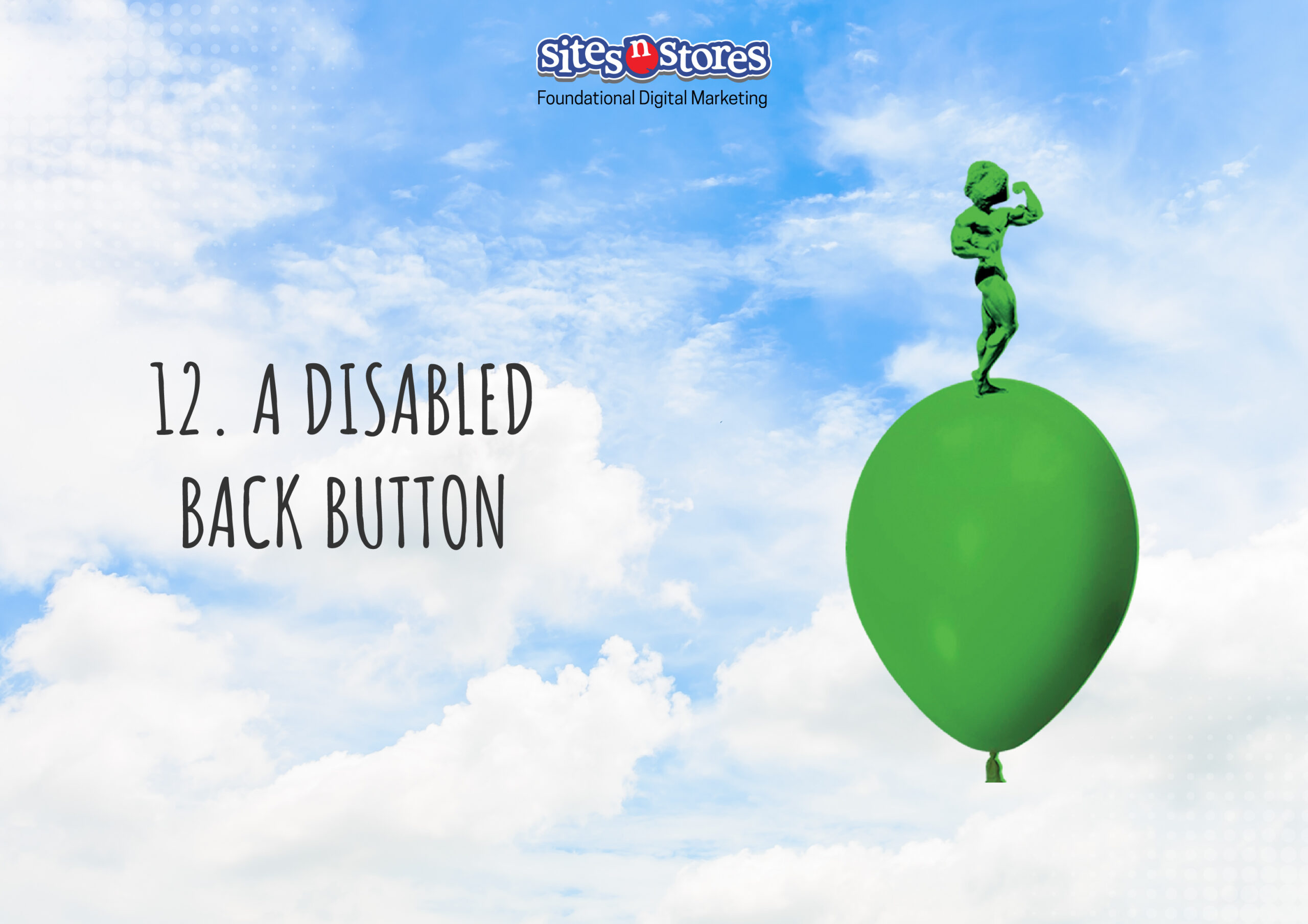 A disabled back button